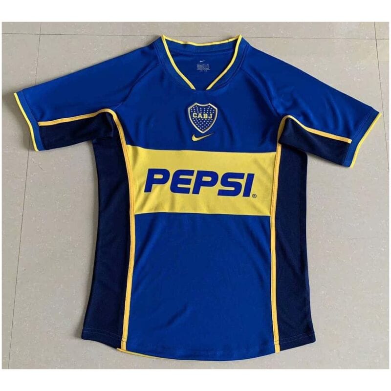 Boca Juniors Retro Home Jersey Mens 2002