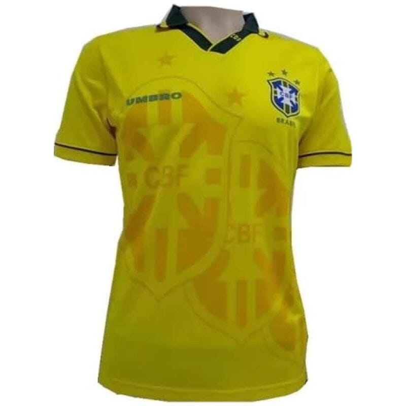 Brazil Home Retro Jersey Mens 1993/1994