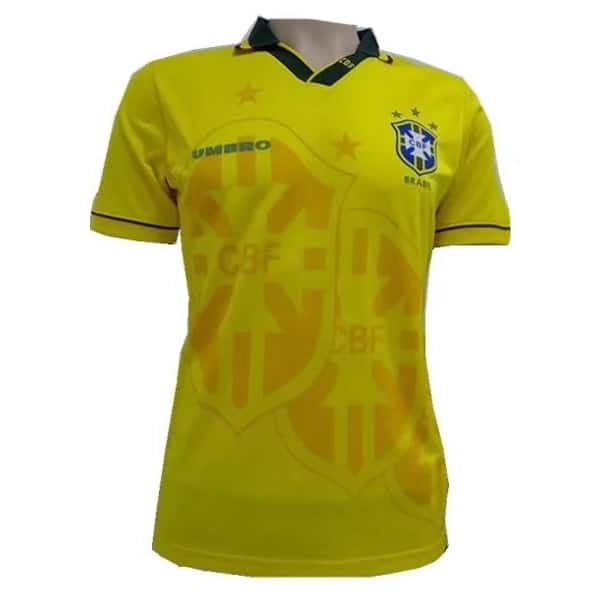 Brazil Home Retro Jersey Mens 1993/1994