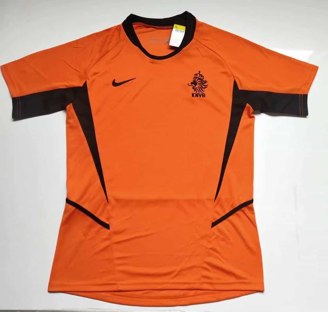 Mens Netherlands Retro Home Jersey 2002