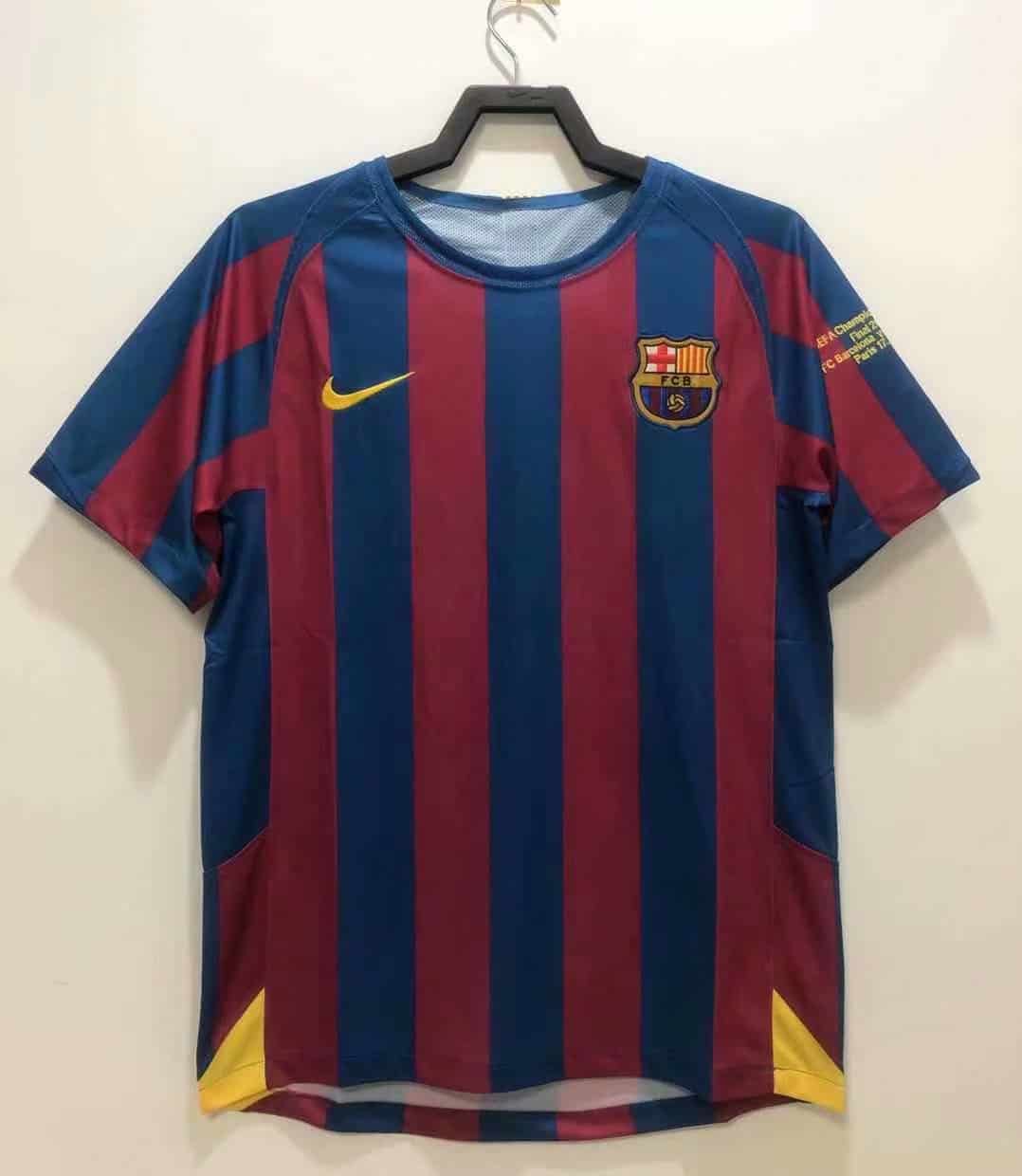 Mens Barcelona Retro Home Jersey 2005/06