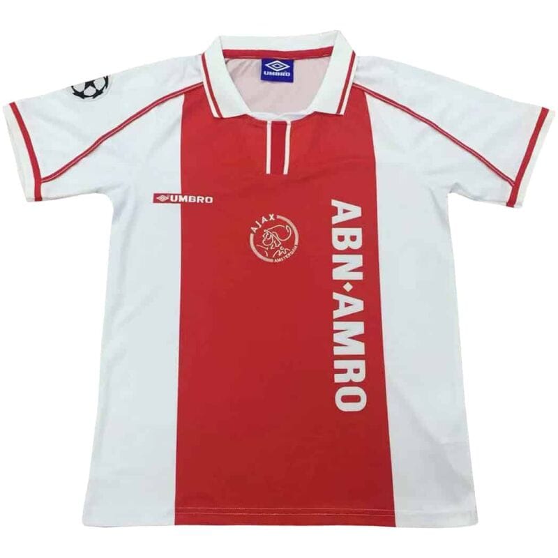 Ajax Retro Home Jersey Mens 1998
