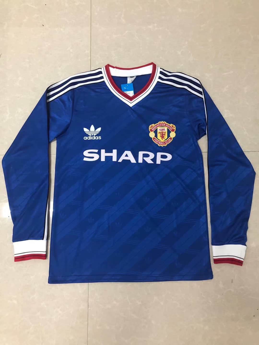 Manchester United Retro Away Jersey Long Sleeve Mens 1986/1987