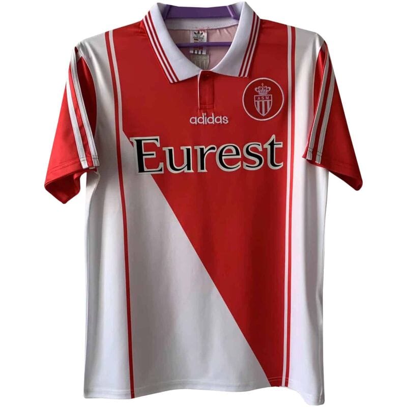 Mens AS Monaco Retro Home Jersey 1998