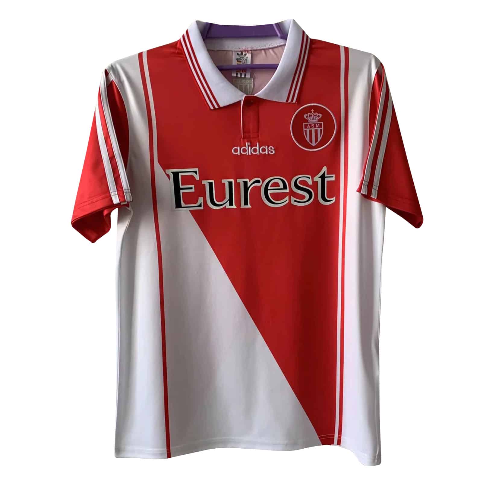 Mens AS Monaco Retro Home Jersey 1998