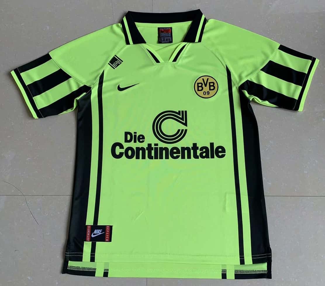 Borussia Dortmund Retro Home Jersey Mens 1996