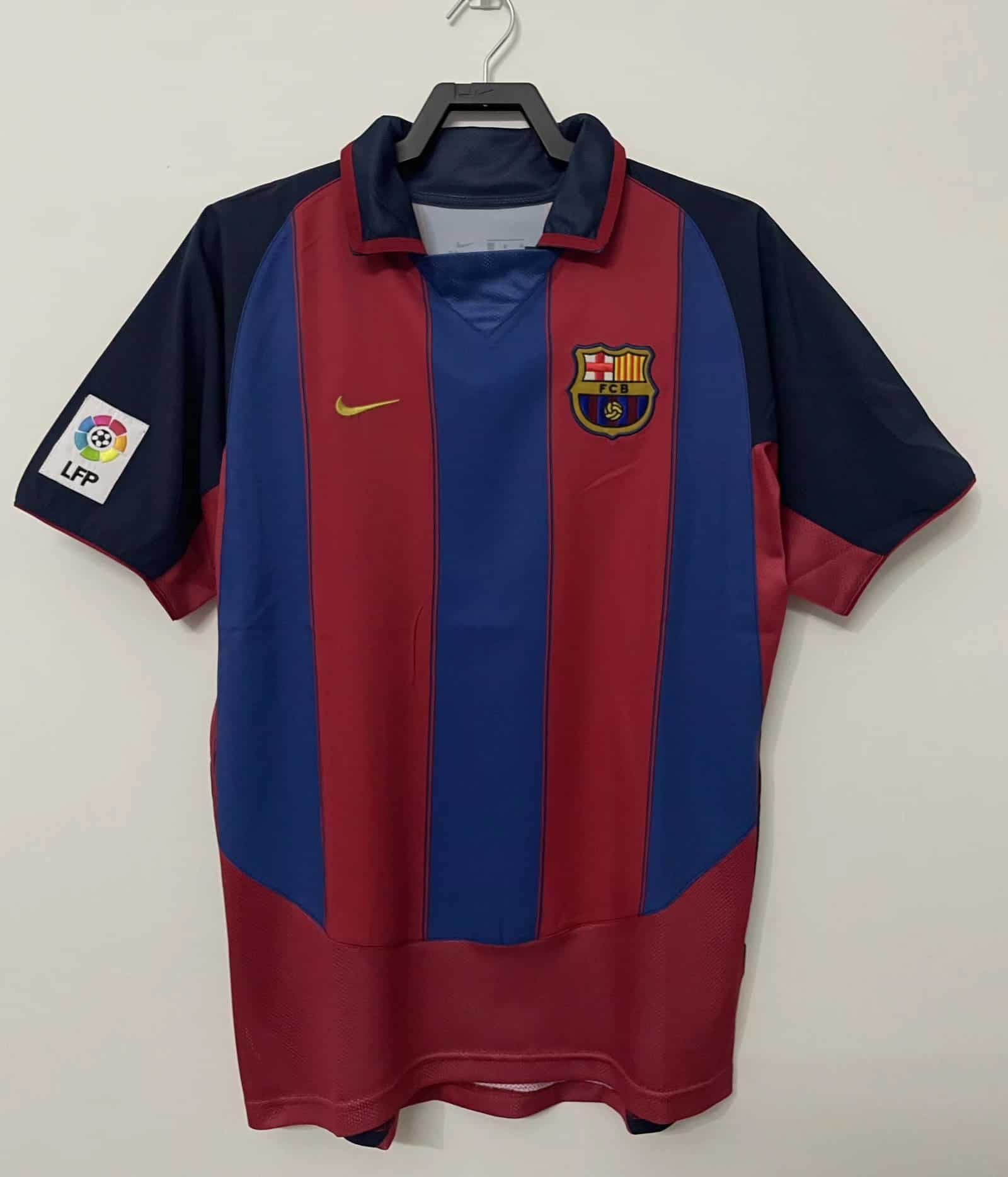 Mens Barcelona Retro Home Jersey 2003/04