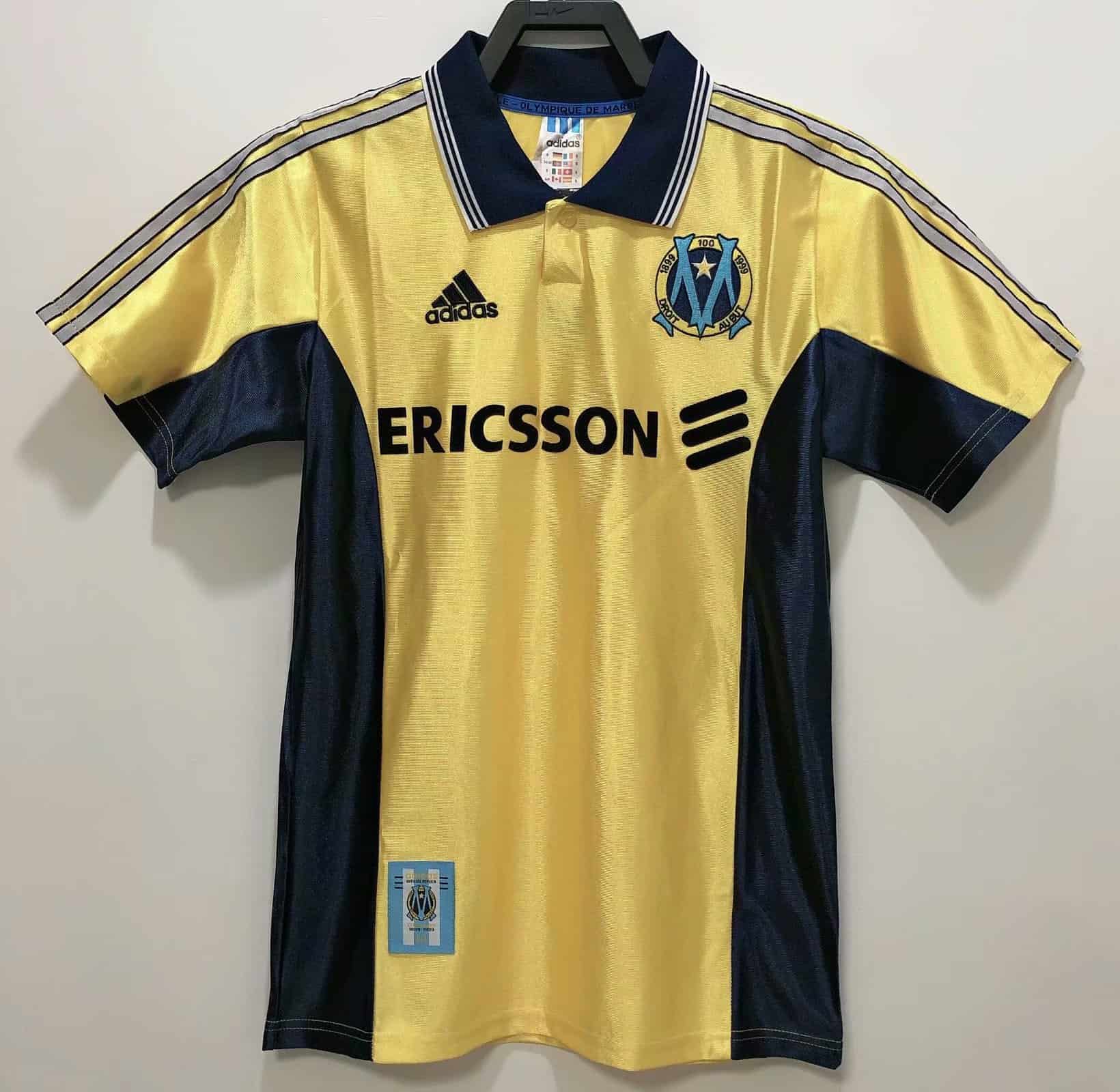 Mens Olympique Marseille Retro Away Jersey 1998/1999