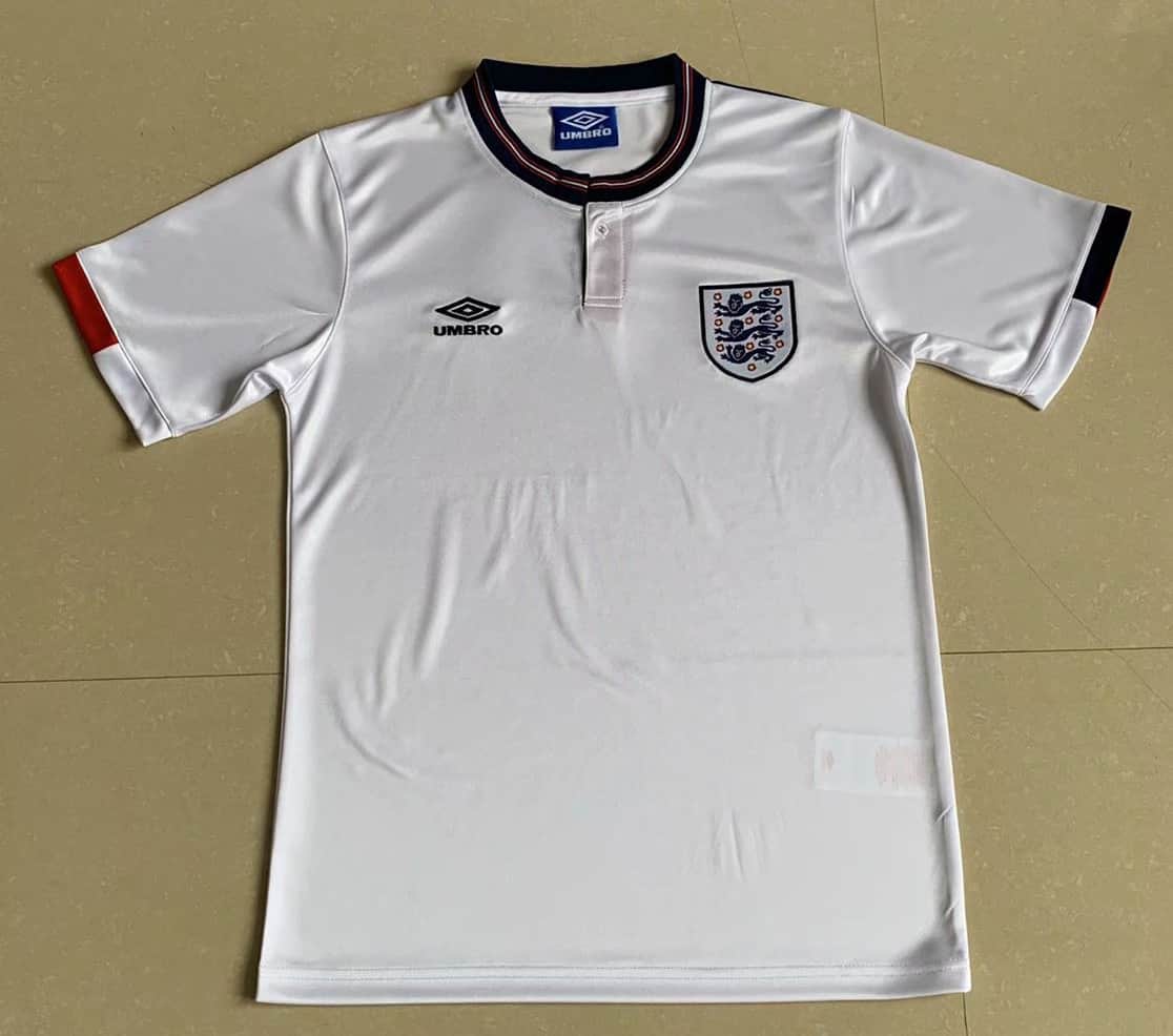 England Retro Home Jersey Mens 1989
