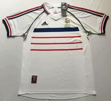 France Away Retro Jersey Mens 1998