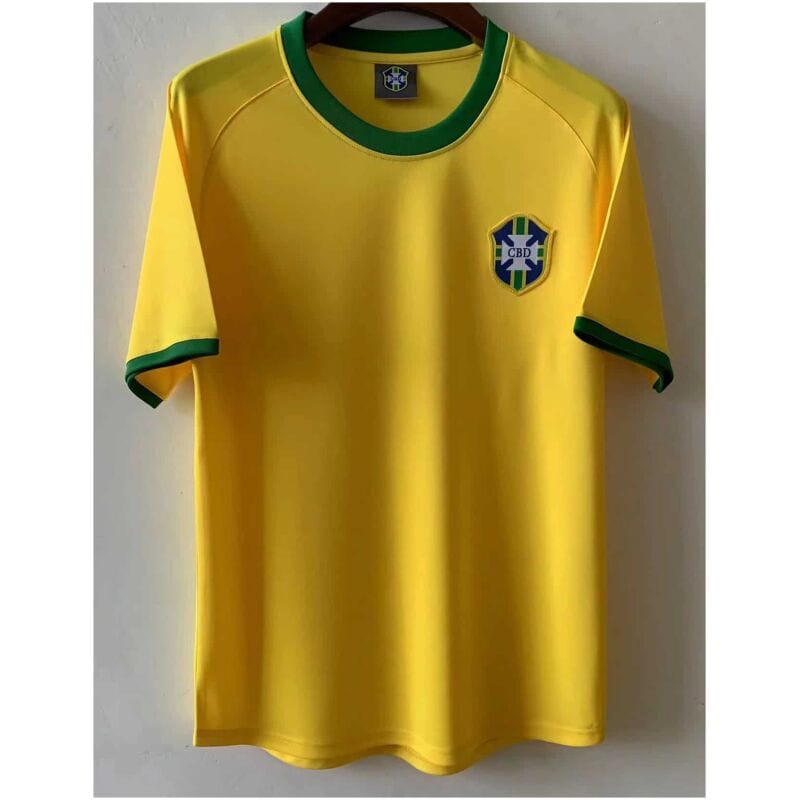 Mens Brazil Retro Home Jersey 1970