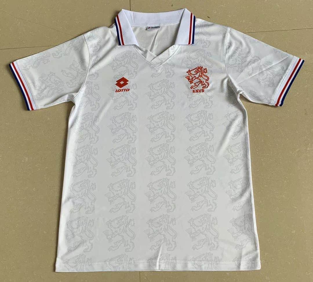 mENS Netherlands Retro Away Jersey 1995