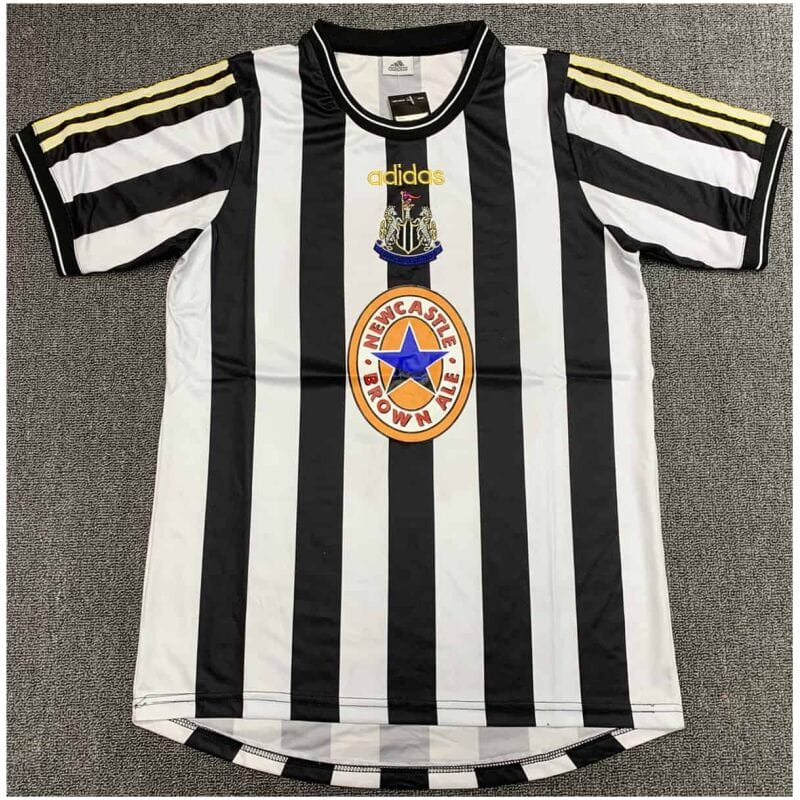 Newcastle United Retro Home Jersey Mens 1997-1999