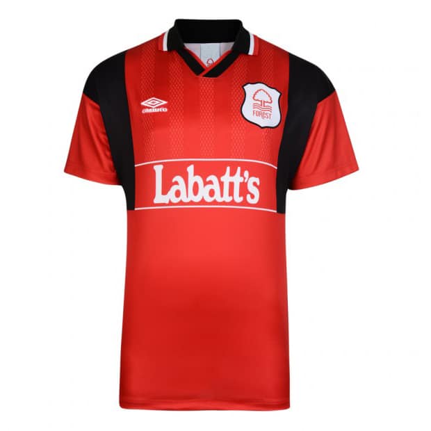 Nottingham Forest Retro Home Jersey Mens 1994/95