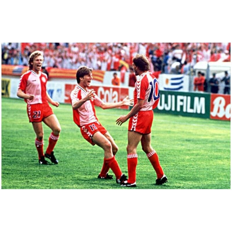 Mens Denmark Retro Home Jersey 1986