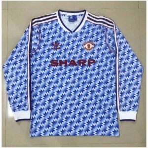Manchester United Away Retro Jersey Long Sleeve Mens 1990-1992