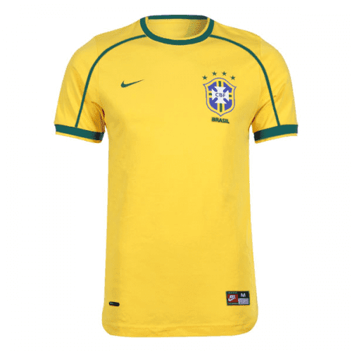Brazil Retro Home Jersey Mens 1998