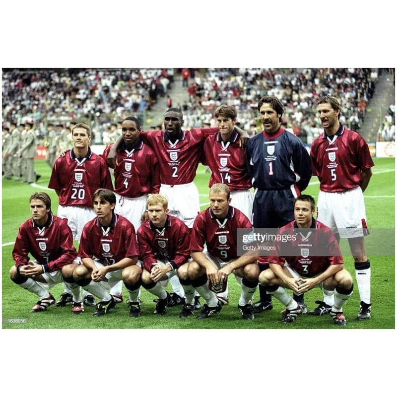 England Retro Away Jersey Mens 1998