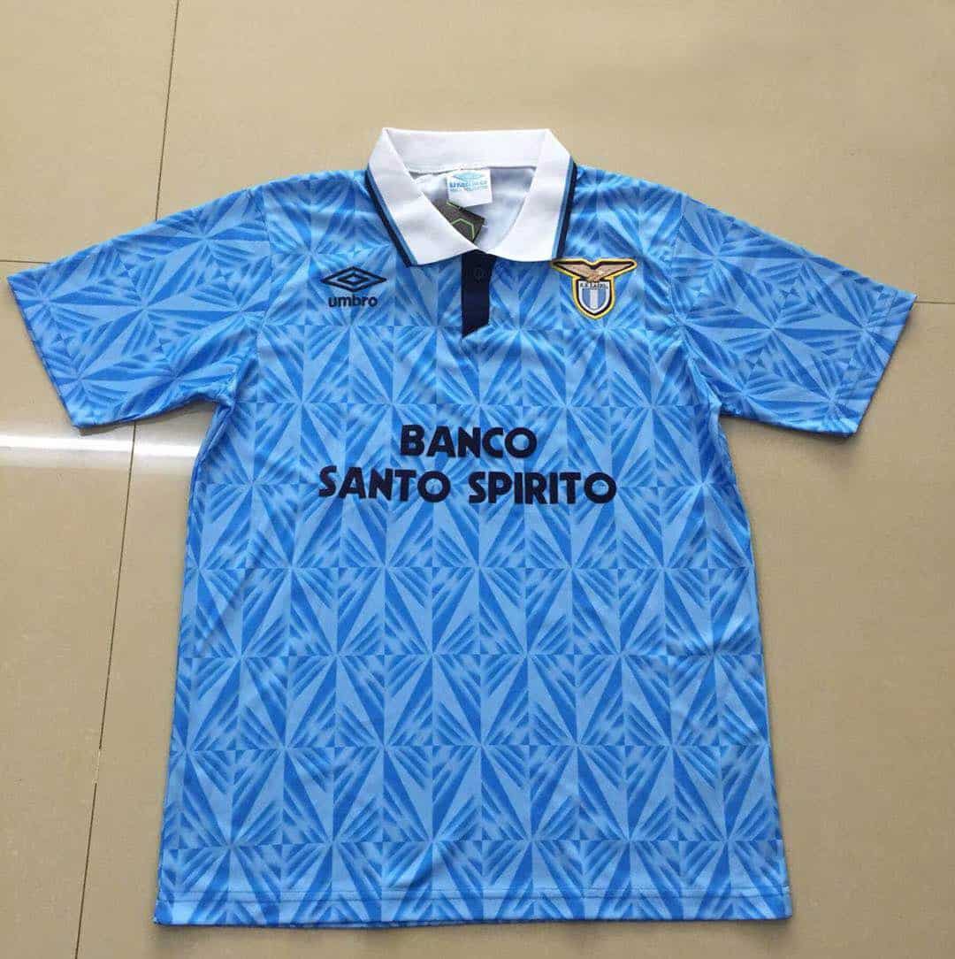 S.S. Lazio Retro Home Jersey Mens 1992