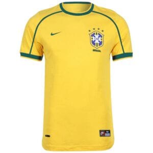 Brazil Retro Home Jersey Mens 1998