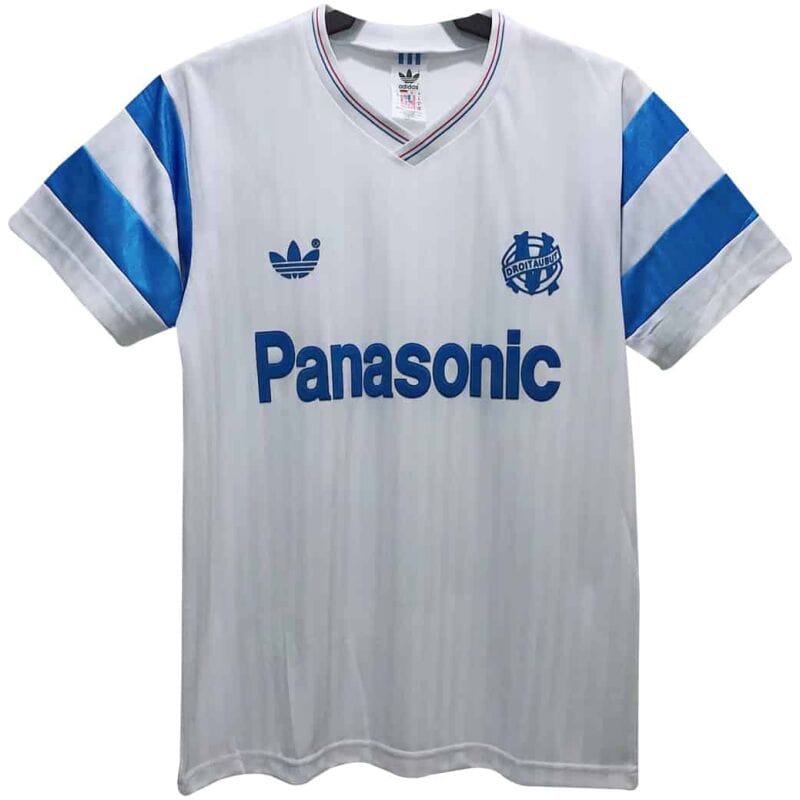 Mens Olympique Marseille Retro Home Jersey 1990