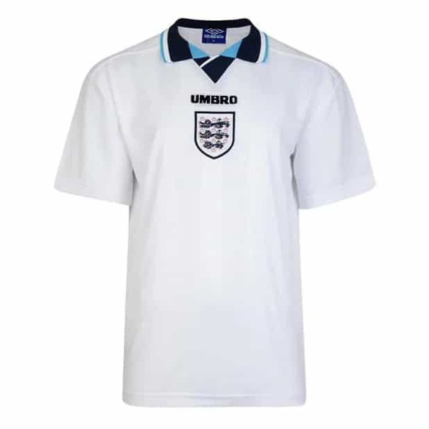 Mens England Retro Home Jersey 1996