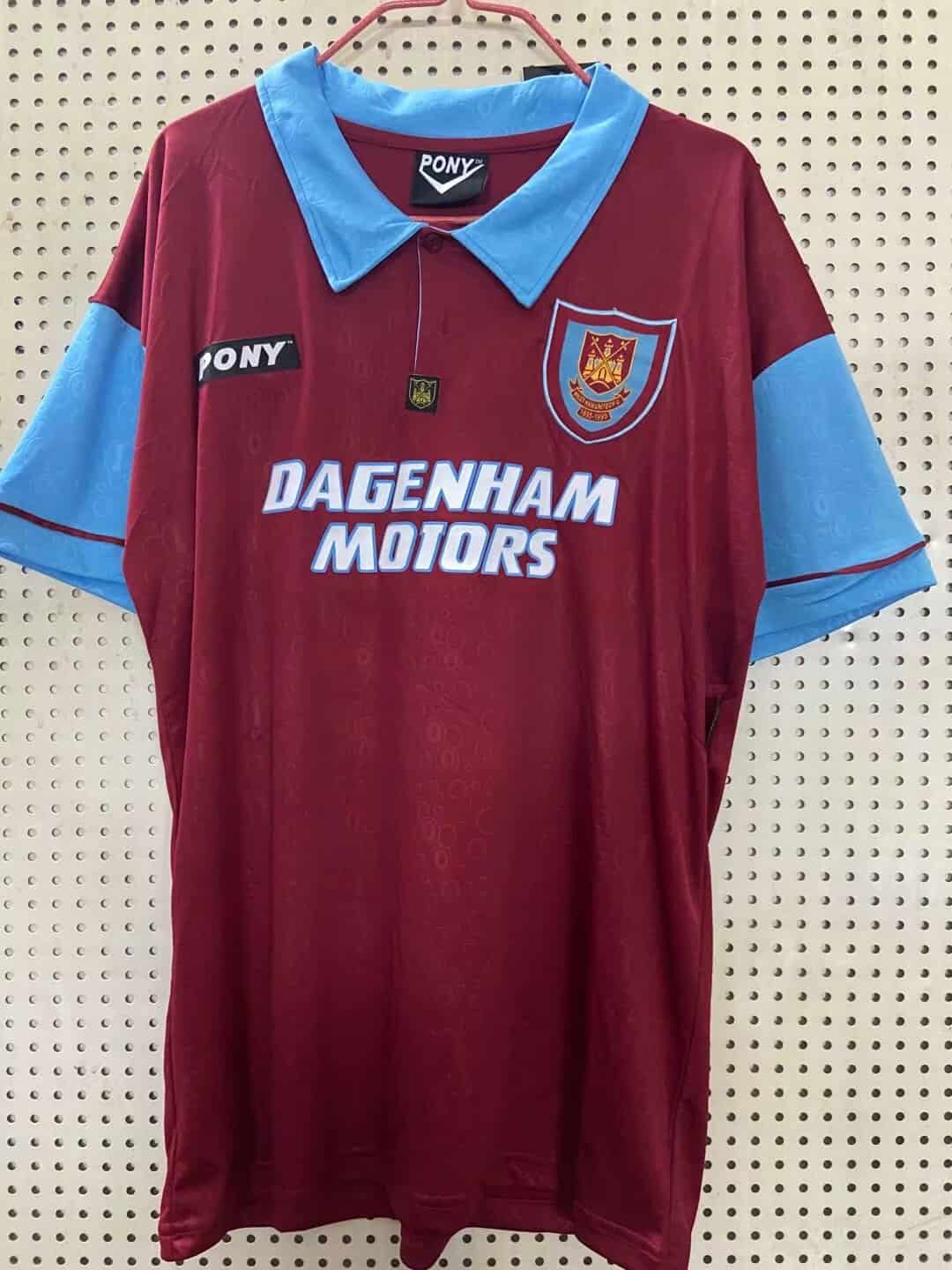 West Ham United Retro Centenary Jersey Mens 1995