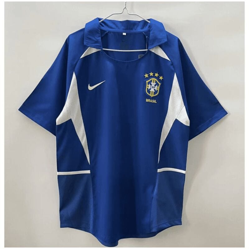 Mens Brazil Retro Away Jersey 2002