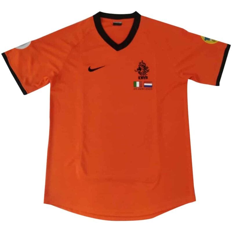 Mens Netherlands Retro Home Jersey 2000