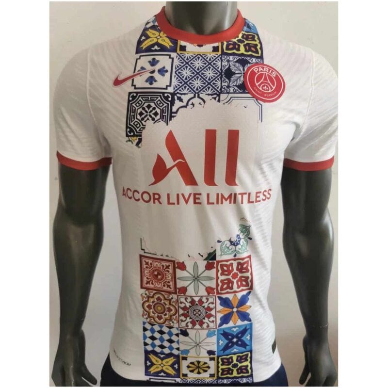 Mens PSG Pre-Match Short Training Jersey White 021/22 – Match
