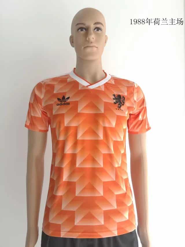 Mens Netherlands Retro Home Jersey 1988