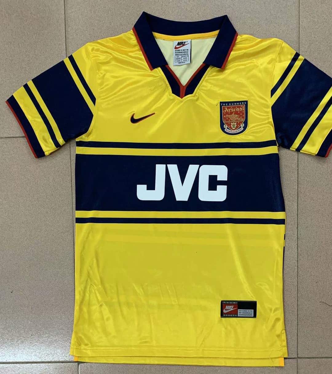 Arsenal Retro Away Jersey Mens 1997