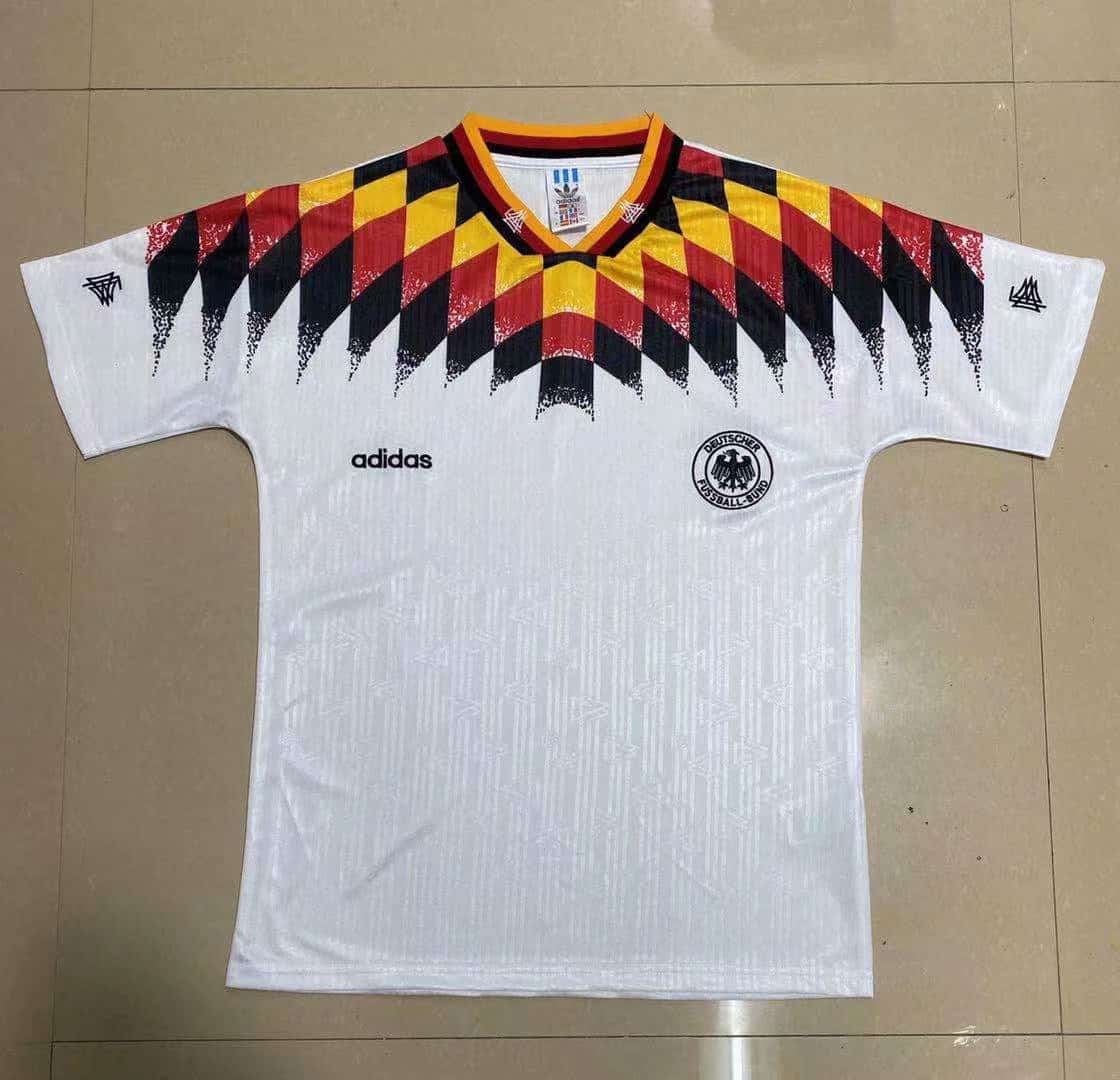 Mens Germany Retro Home Jersey 1994