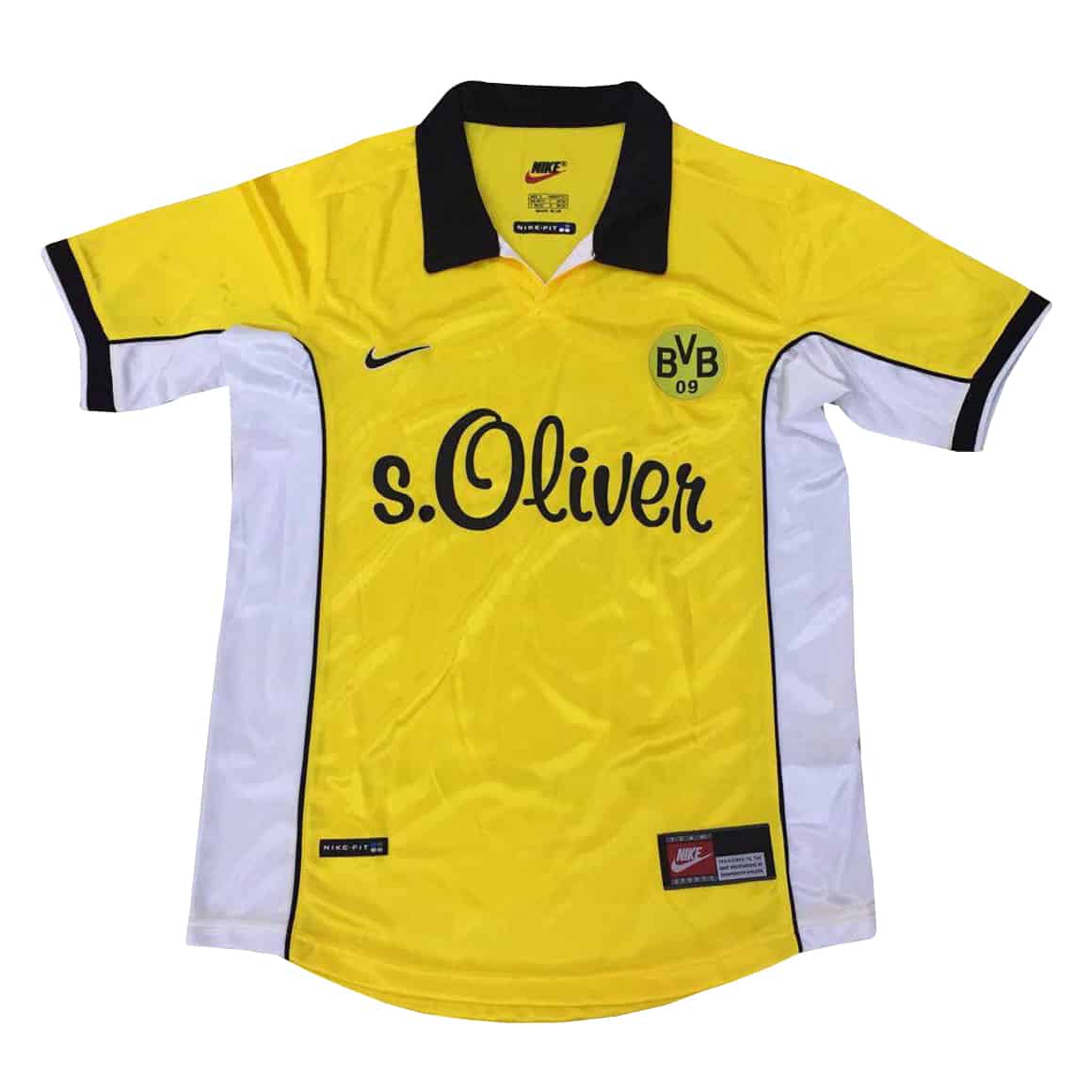 Borussia Dortmund Retro Home Jersey Mens 1998