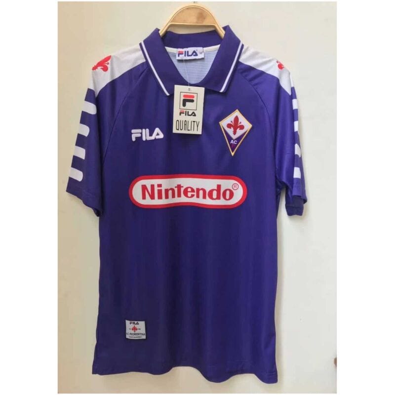 ACF Fiorentina Retro Home Jersey Mens 1998