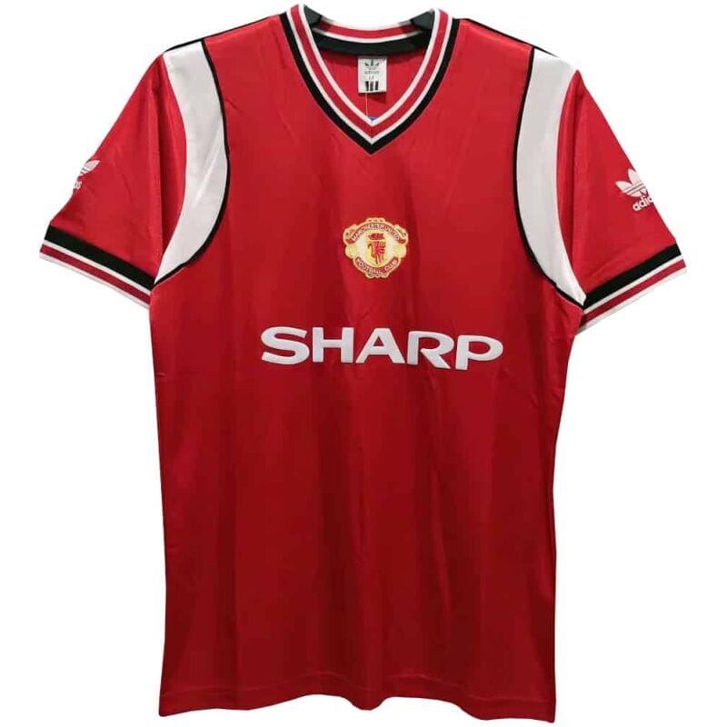 Manchester United Retro Home Jersey Mens 1985