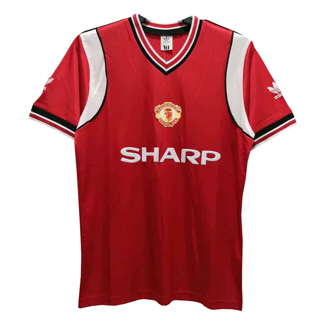 Manchester United Retro Home Jersey Mens 1985