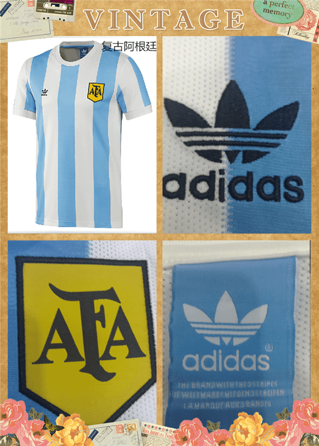 Argentina Home Retro Jersey Mens 1978