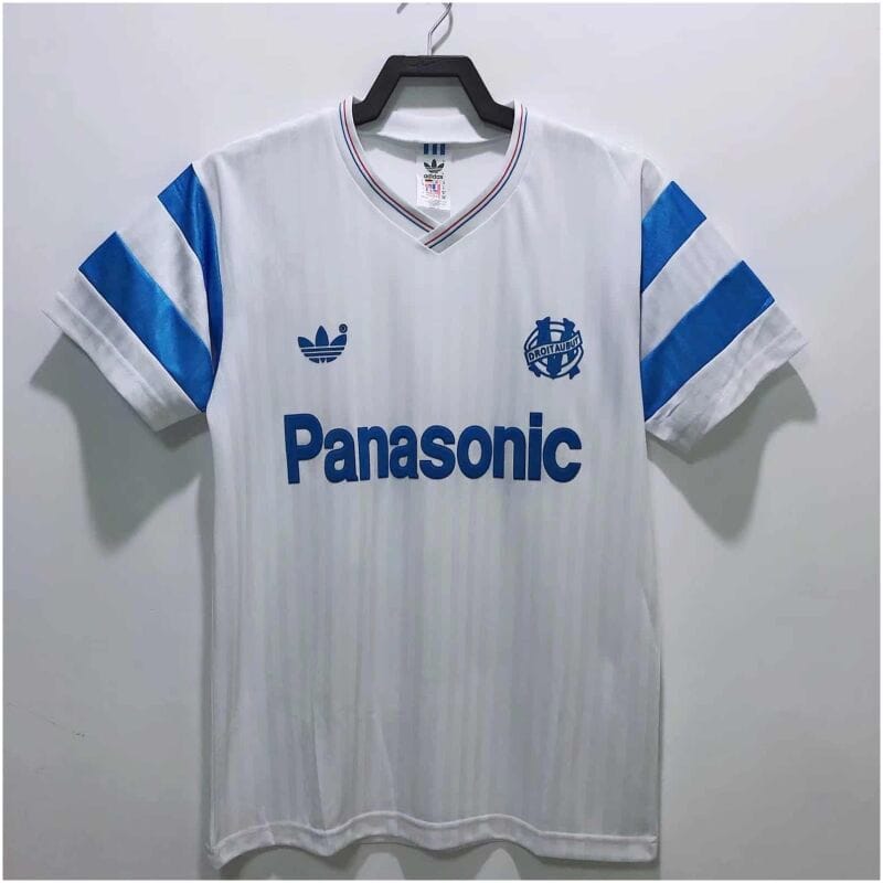 Mens Olympique Marseille Retro Home Jersey 1990
