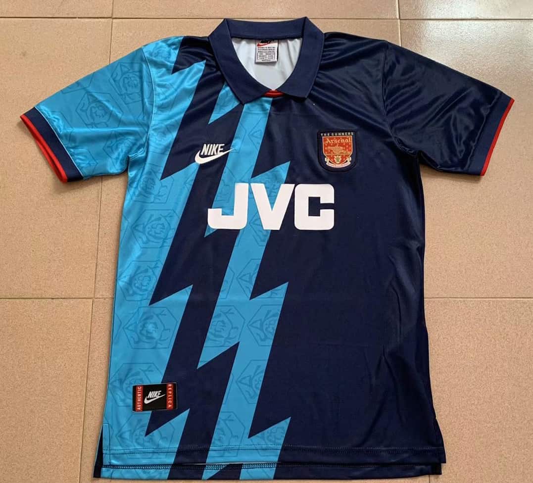 Arsenal Retro Away Jersey Mens 1995