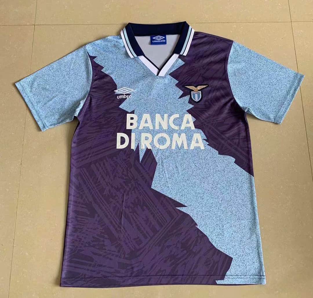 Mens S.S. Lazio Retro Away Jersey 1995