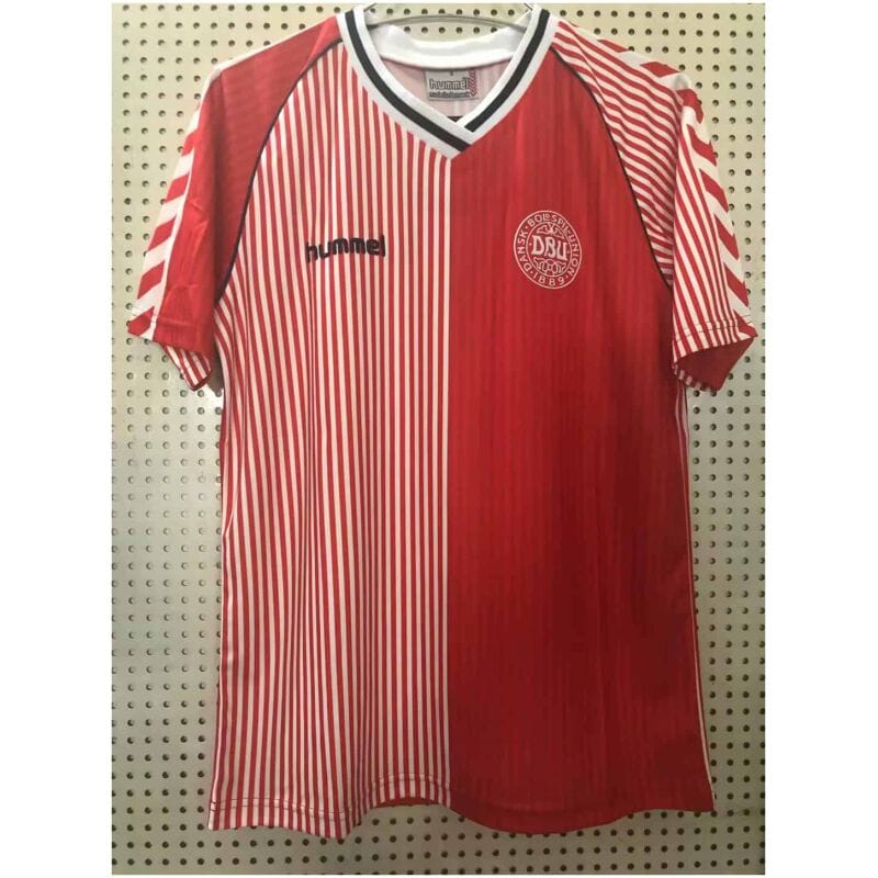Mens Denmark Retro Home Jersey 1986