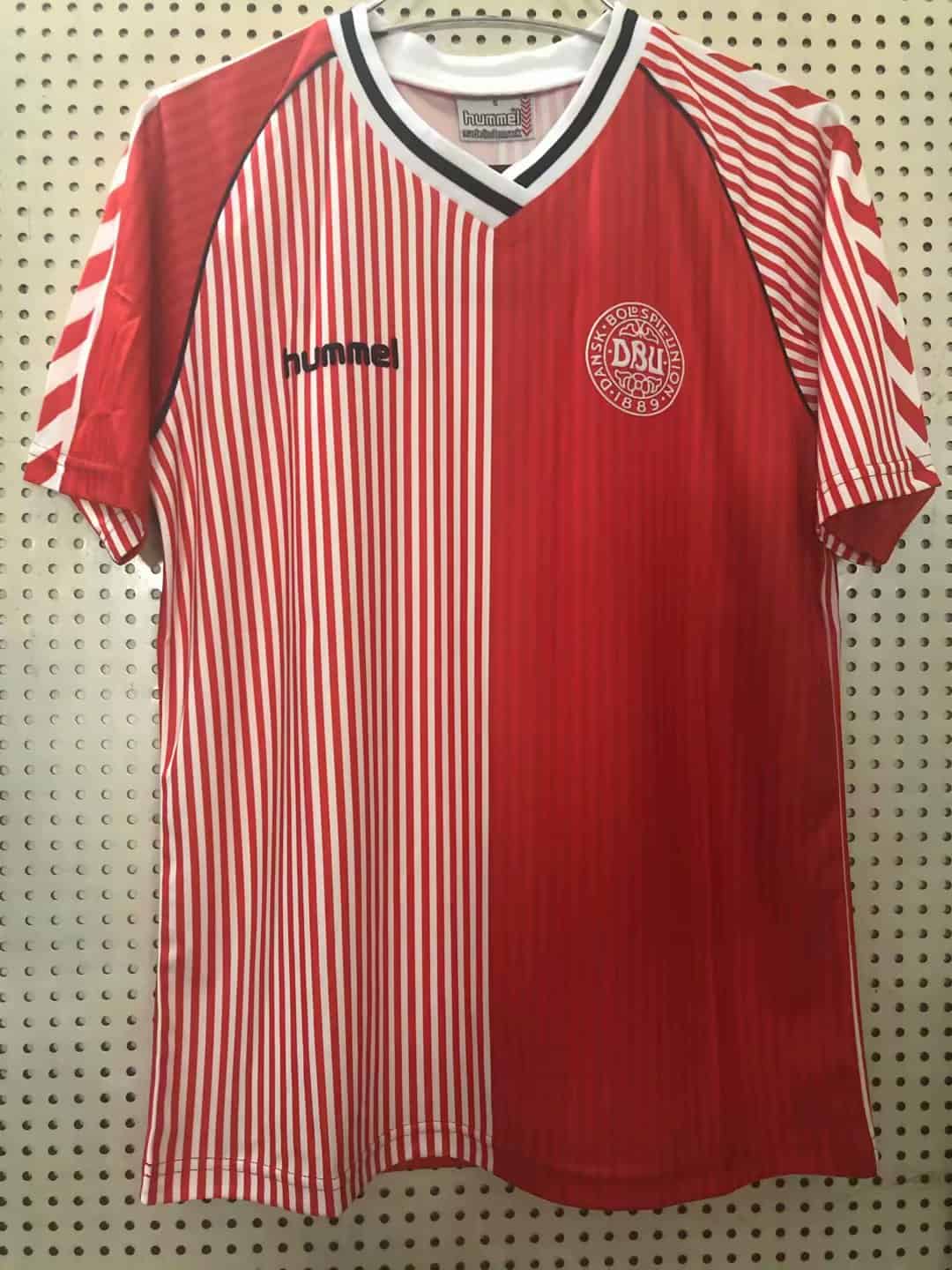 Mens Denmark Retro Home Jersey 1986