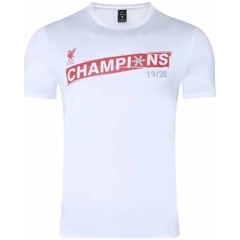 Mens Liverpool 1920 Premier League Champions T-Shirt White