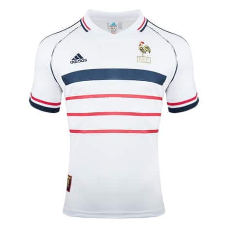 France Away Retro Jersey Mens 1998