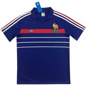 France Retro Home Jersey Mens 1984-1986