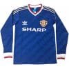 Manchester United Retro Away Jersey Long Sleeve Mens 1986/1987
