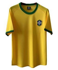 Mens Brazil Retro Home Jersey 1970
