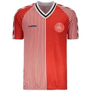Mens Denmark Retro Home Jersey 1986