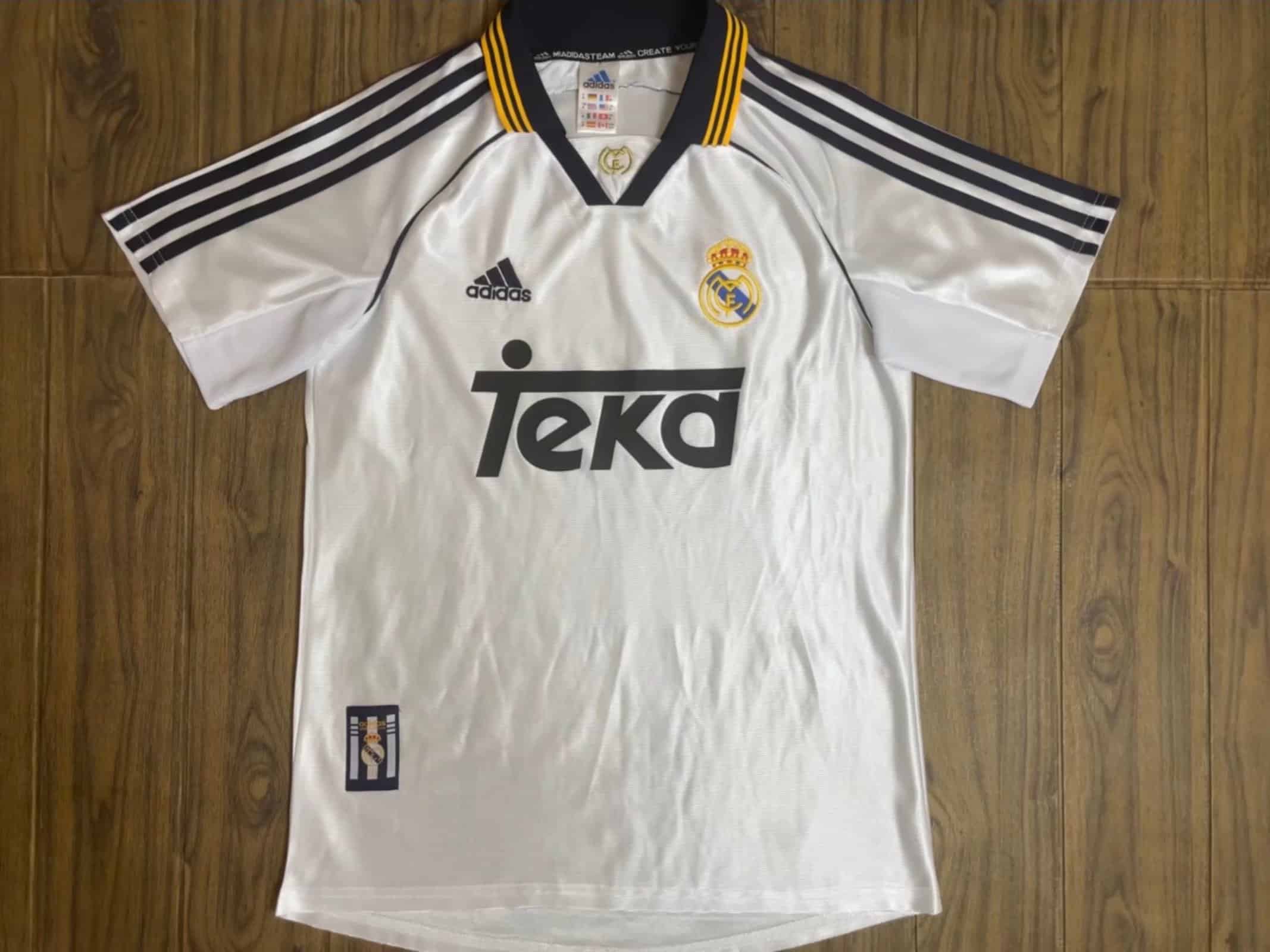 Herren Real Madrid Retro Heim Trikot 1998-2000